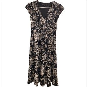 Jones Wear Fit and Flare Black Dress | Size 6